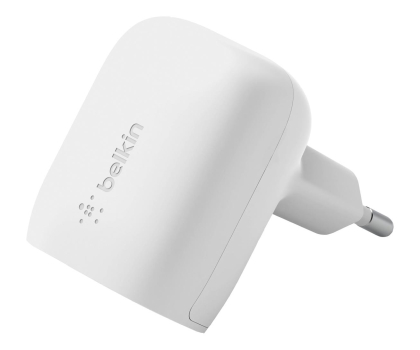 Ładowarka i akumulator BELKIN Ładowarka 20W USB-C PD PPS biała WCA006vfWH